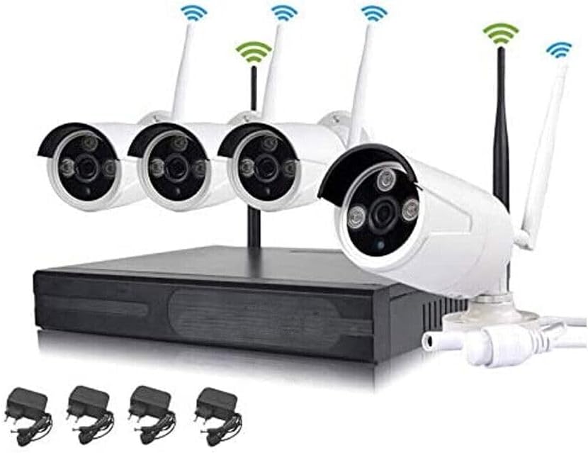 Bežični video nadzor 4 kamere + NVR – Ultra HD, noćni vid, mobilna aplikacija (IP66)
