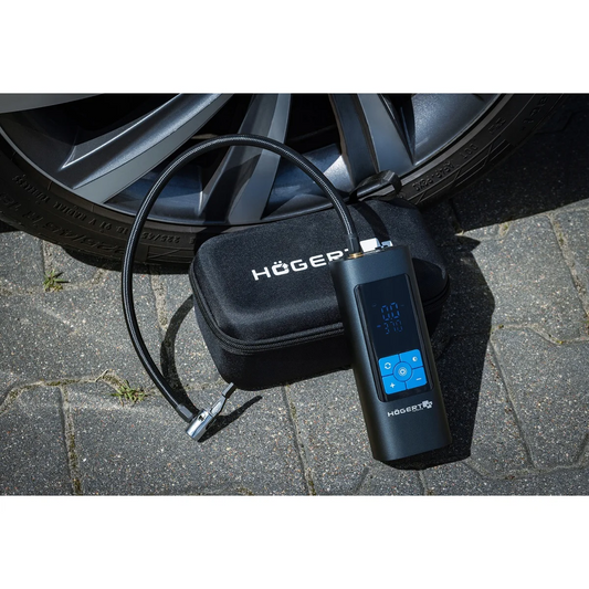 HOEGERT 3-u-1 aku kompresor powerbank svjetiljka HT8G626