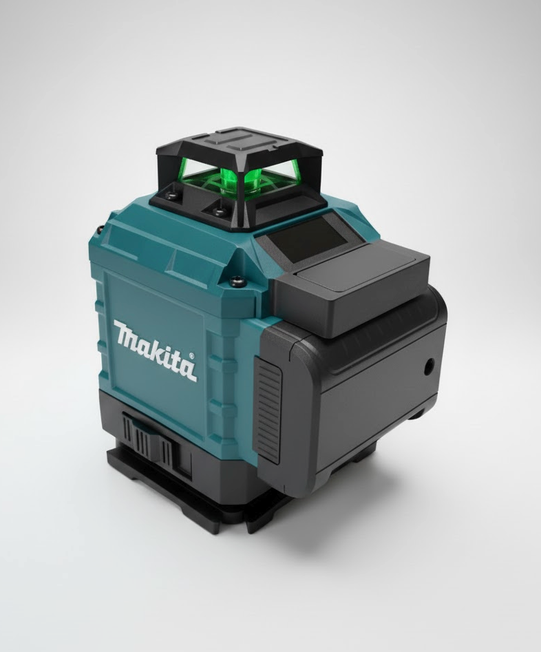 Makita 4D Laserski Nivelir sa Zelenim Zrakama + Tripod + Kofer
