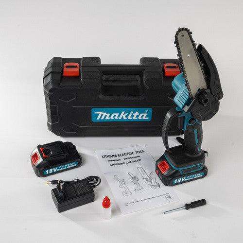 Makita mini lančana pila 88V – 2 baterije, punjač i kofer (kompaktna za rezidbu)