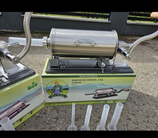 : 💥 INOX TOP PUNILICA za Kobasice, Ćevape i Sudžuk – 5KG | 5 lijevaka