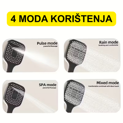 Luxury tuš set – mat crna (visoki pritisak)