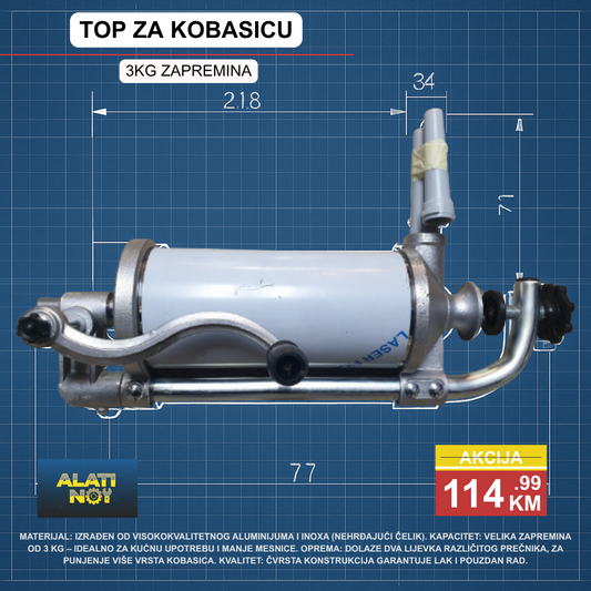 TOP ZA KOBASICU – Profesionalni punilac za domaće proizvode