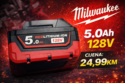 MILWAUKEE REDLITHIUM-ION BATERIJA 128V 5.0Ah