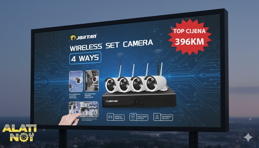 Bežični video nadzor 4 kamere + NVR – Ultra HD, noćni vid, mobilna aplikacija (IP66)