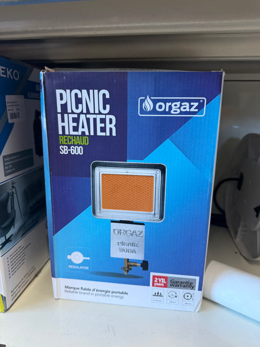 ORGAZ Picnic Heater SB-600 – Prijenosni Plinski Grijač i Štednjak