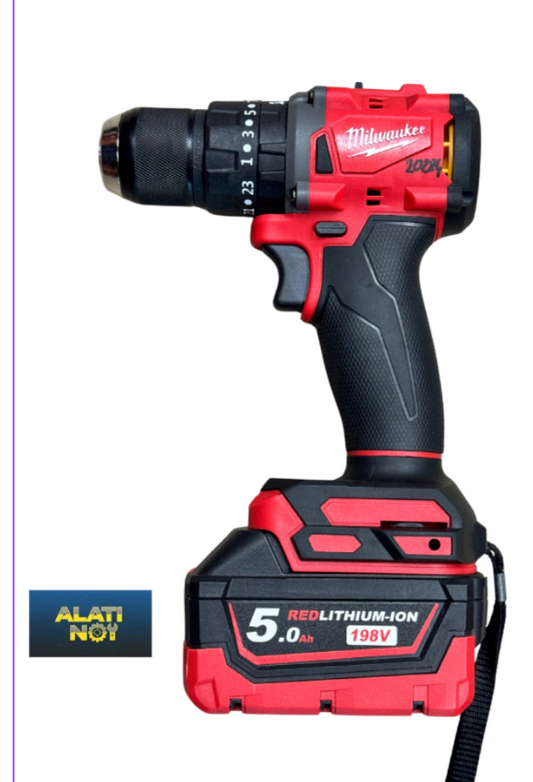 Milwaukee M18 Aku Udarna Bušilica 21V – 2x 5.0Ah Baterije + Kofer