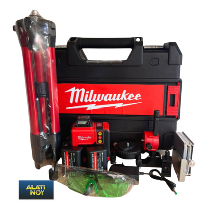 Milwaukee Laserski Nivelir 16 Linija – Zeleni Zraci + Stalak