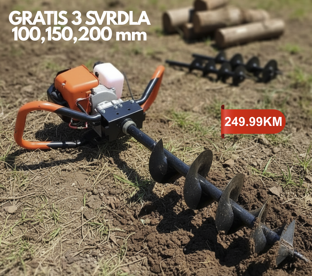 BUŠAČ RUPA - GRATIS 3 SVRDLA