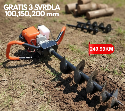 BUŠAČ RUPA - GRATIS 3 SVRDLA