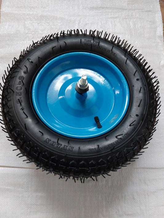 Pneumatski točak za građevinska i baštenska kolica 3.50-8 sa osovinom