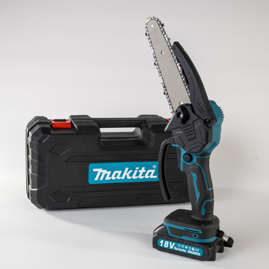 Makita mini lančana pila 88V – 2 baterije, punjač i kofer (kompaktna za rezidbu)