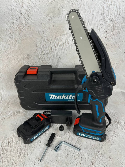 Makita mini lančana pila 88V – 2 baterije, punjač i kofer (kompaktna za rezidbu)
