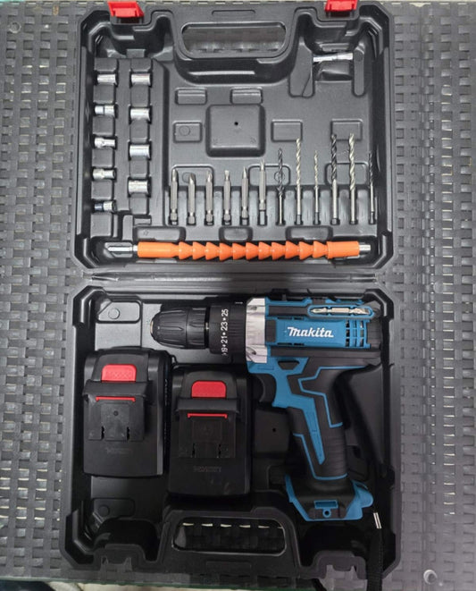 MAKITA Aku Bušilica 128V 5Ah – Metalna Glava + 2x Baterije + Kofer
