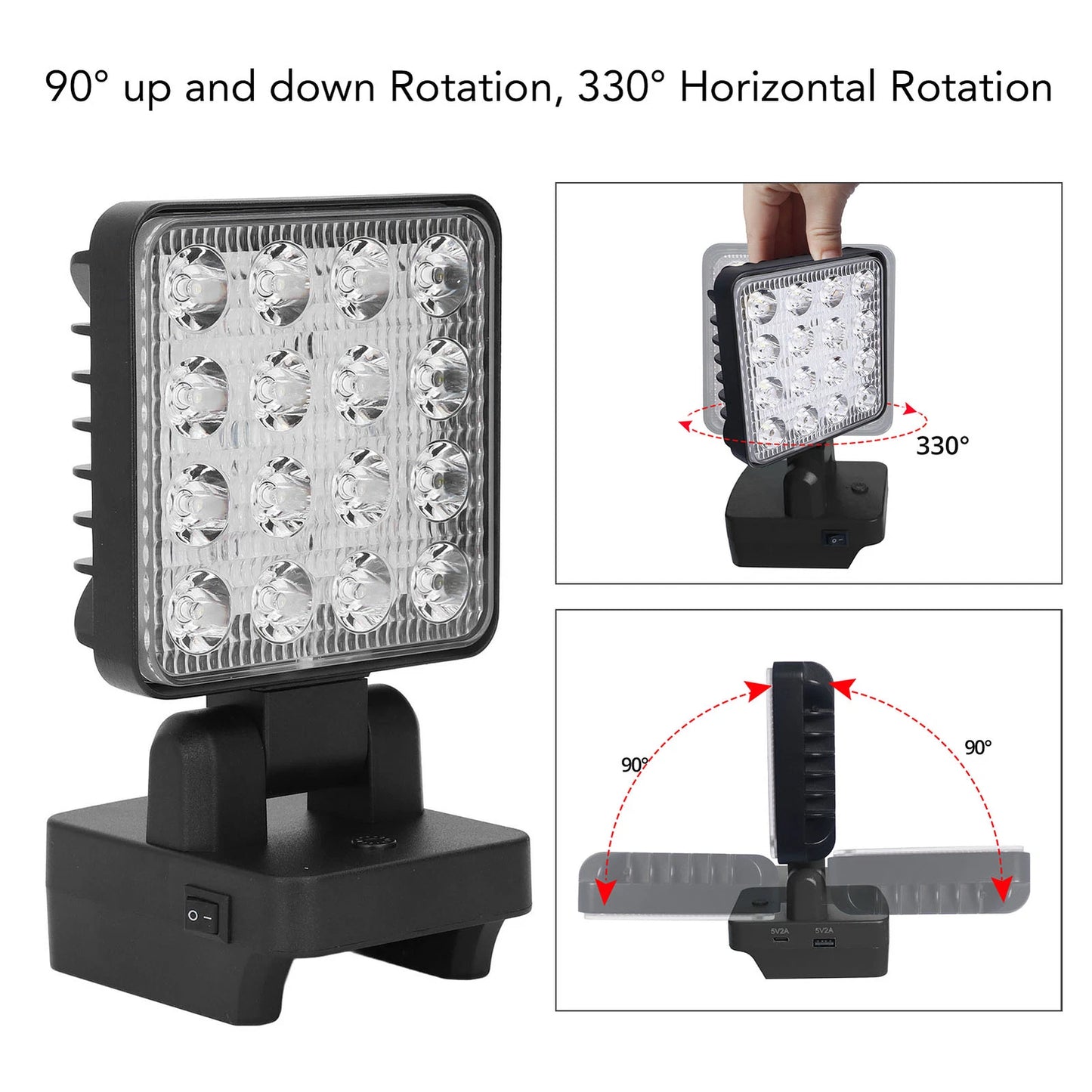 LED Radno Svjetlo s Izlazom 5V 2A (Power Bank Funkcija)